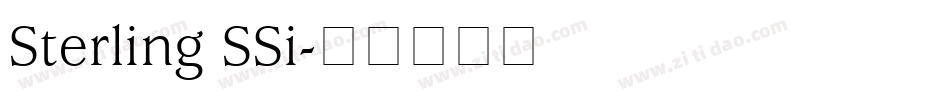 Sterling SSi字体转换